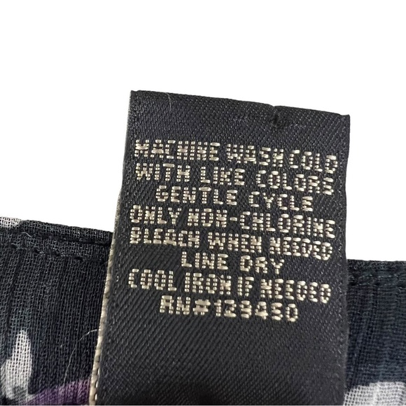 NUE Options Women's 2X Floral Sheer Blouse w/ Gray Embroidered Back - Picture 10 of 12